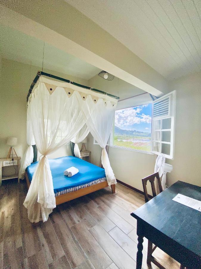 Chambre Et Sdb Privative Ylang Ylang Vue Mont Pelee Dans Maison Partagee Le Morne-Rouge Buitenkant foto